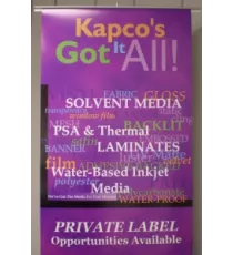 Kapco® 12 Mil Gloss Blockout Polyester Film - Anti Static/Curl