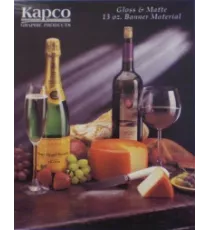Kapco® 13 Oz. Matte One Sided Banner - 9x9 1000 denier