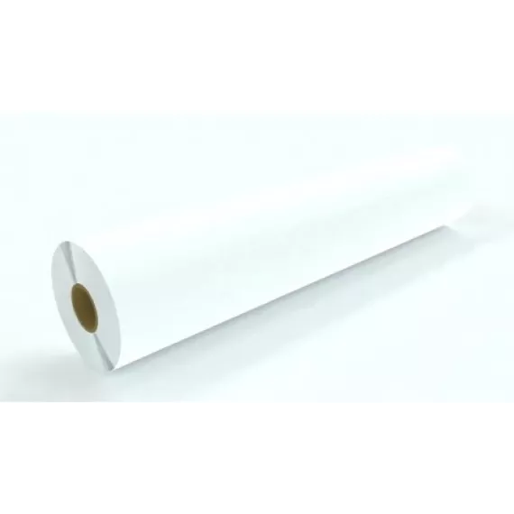 Kapco® 3 Mil Calendered Matte White Vinyl - Permanent Gray Adhesive - 90 Pound Air Release Liner