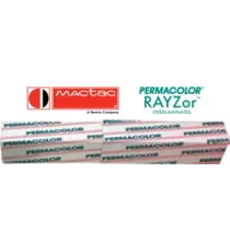 mactac® PERMACOLOR® RAYZor™ 3638 3648 Overlaminates Cast Matte Gloss Cold Overlaminate 1.5 Mil
