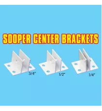 Sooper Center Brackets For Solid Sign Substrate Mounting Aluminum